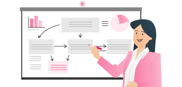 手紙の前でメガホンで叫んでいる図